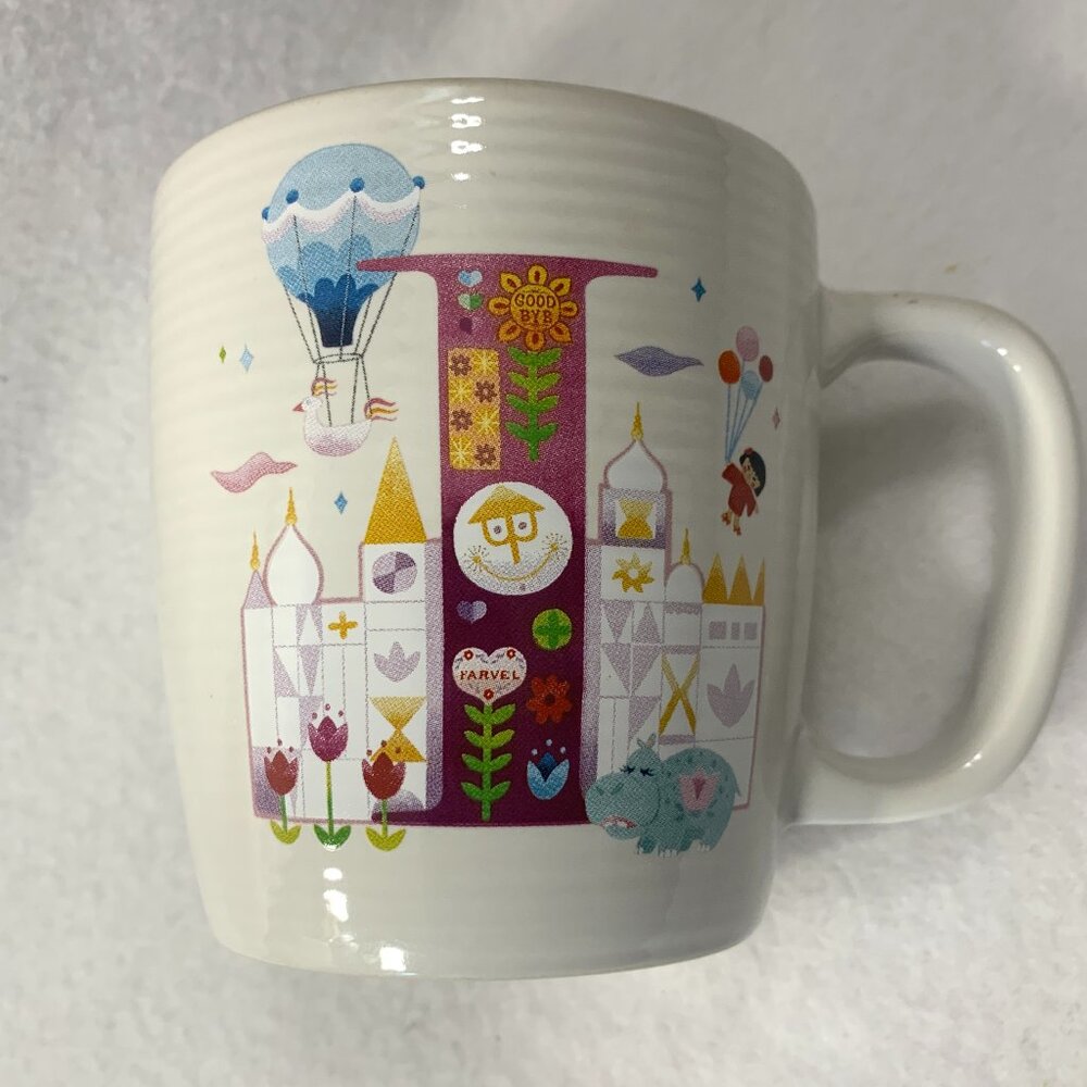 Disney Parks ABC Collection Coffee Mug Letter “I is for It's a Small World”